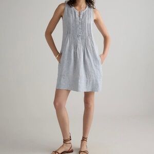 QUINCE Women’s 100% European Linen Sleeveless Swing Dress Size Small